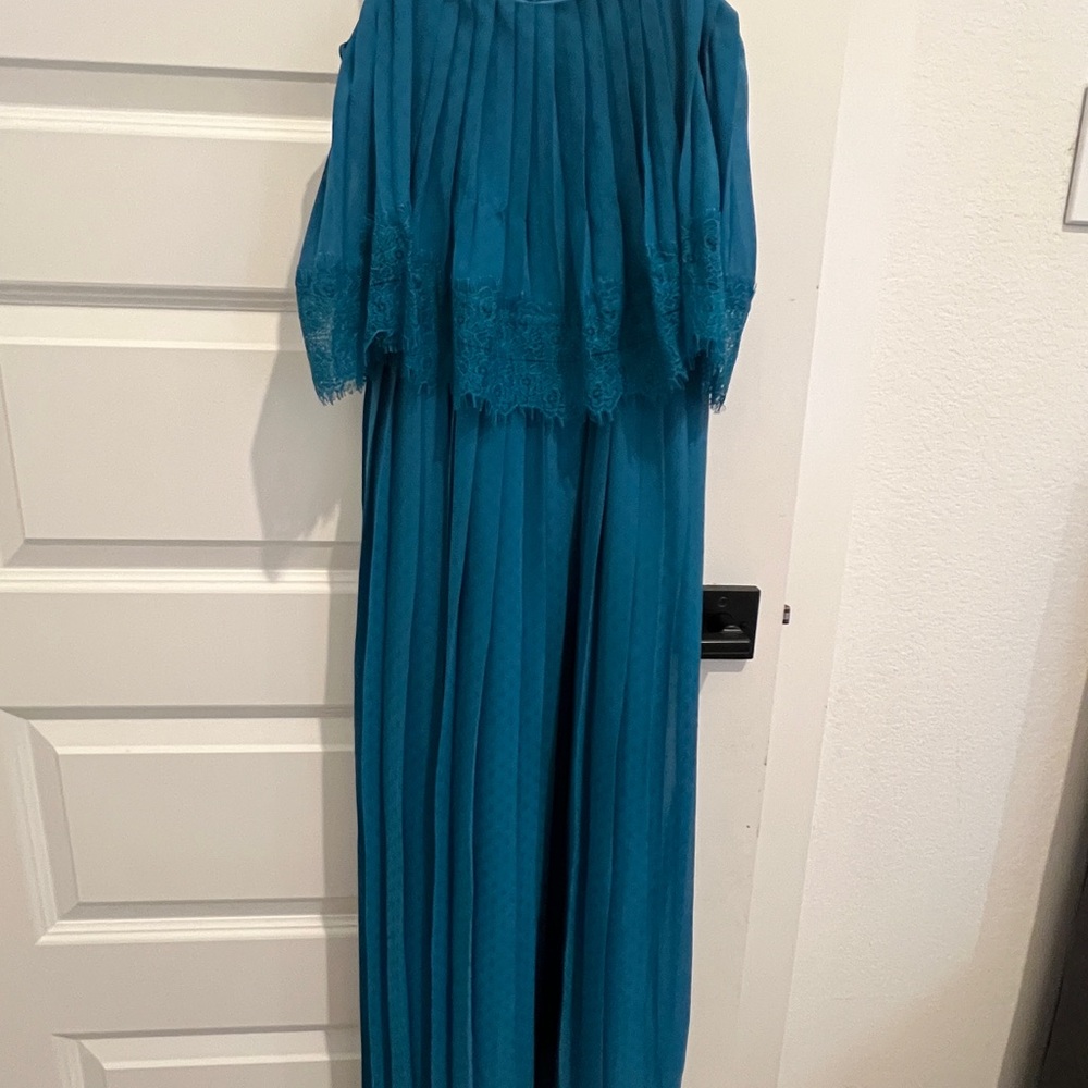 BCBGeneration Blue Pleated Dress